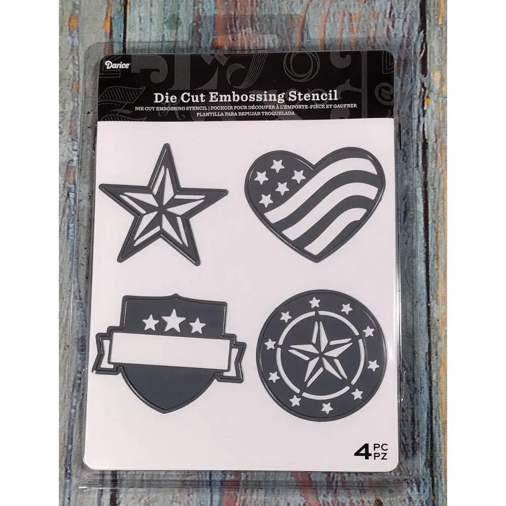 Darice Die Cut Embossing‎ Stencil Set - 4 Piece